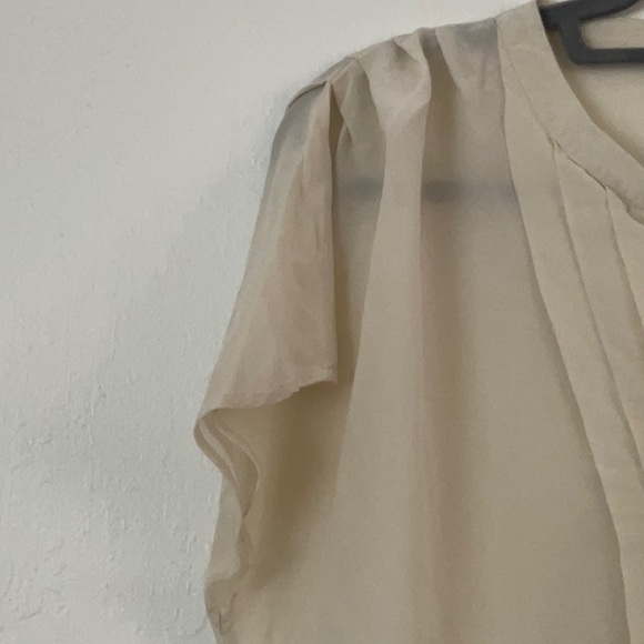 Joie white loose neck short sleeve blouse - Picture 3 of 4